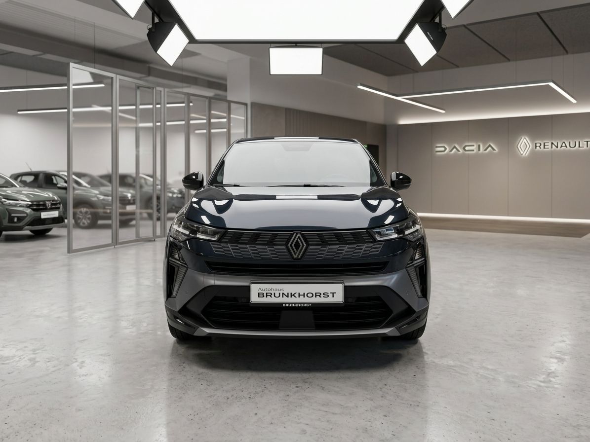 Renault SUV Frontansicht in schwarzer Lackierung im Dacia Renault Showroom
