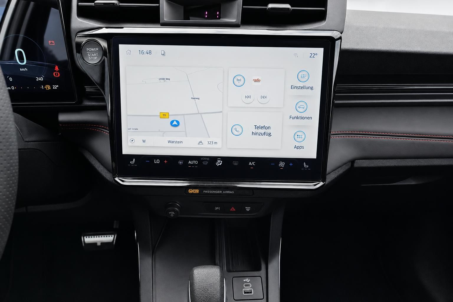 Ford Puma Touchscreen Navigation und Klimabedienung im Detail
