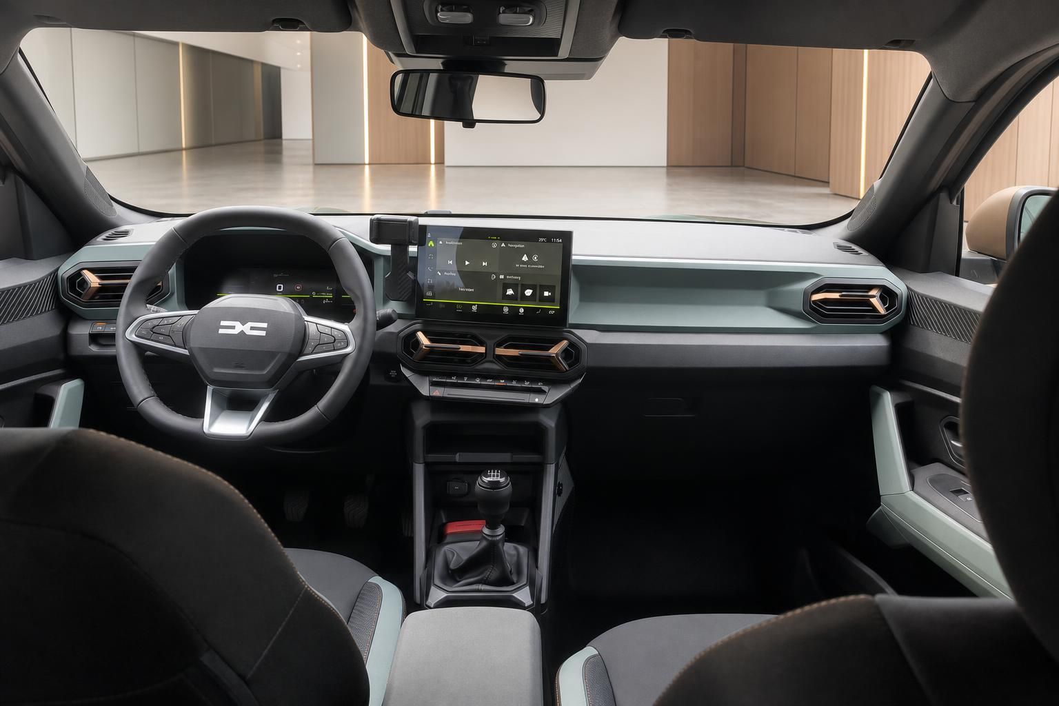Dacia Duster Innenraum mit Cockpit und Touchscreen Display