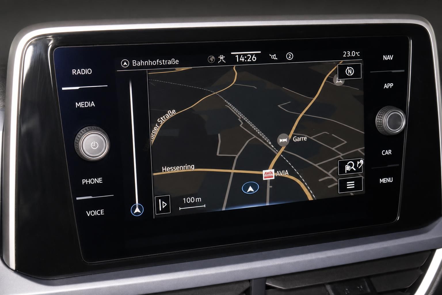 VW T-Roc Navigationssystem Touchscreen Display im Detail