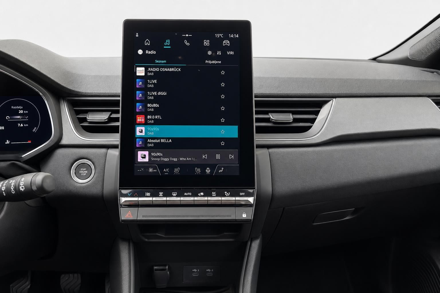 Renault Multimedia-Touchscreen mit Radiofunktion im Detail