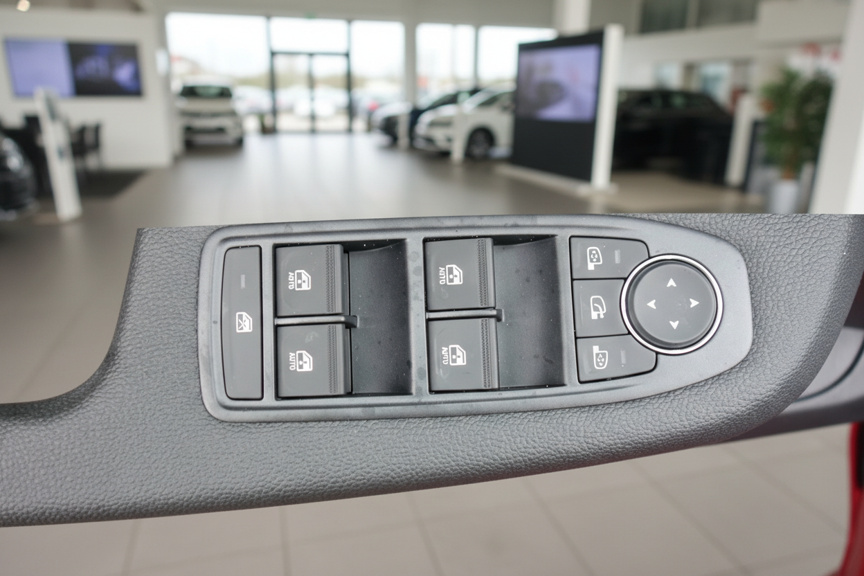 Fahrzeuginnenraum Fensterheber-Schalter und Spiegelverstellung Fahrertür