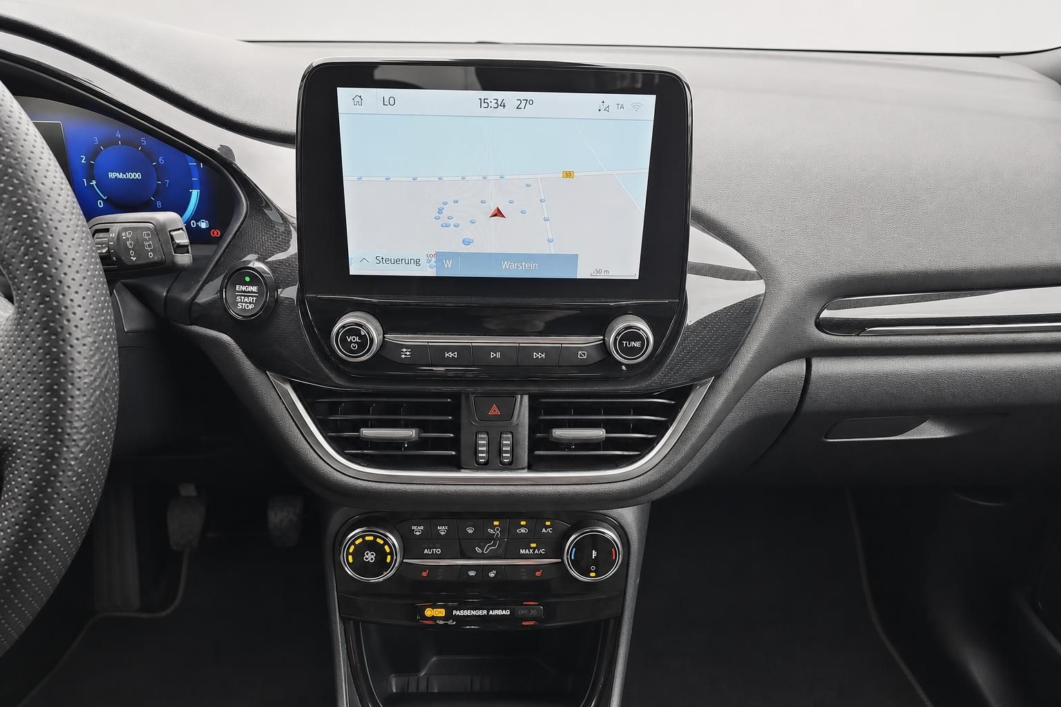Ford Puma Mittelkonsole mit Touchscreen Navigation und Klimabedienung