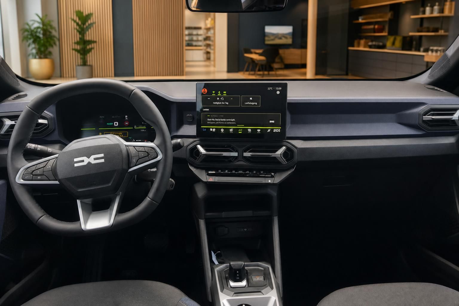 Dacia Bigster Innenraum Cockpit mit Touchscreen und Lenkrad