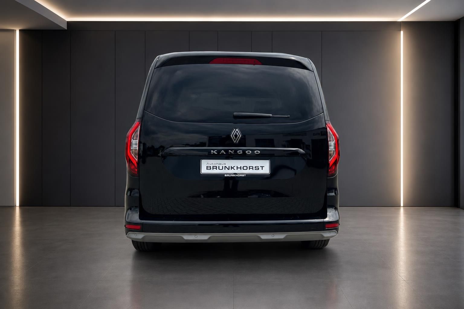 Renault Kangoo Heckansicht in schwarz - Autohaus Brunkhorst