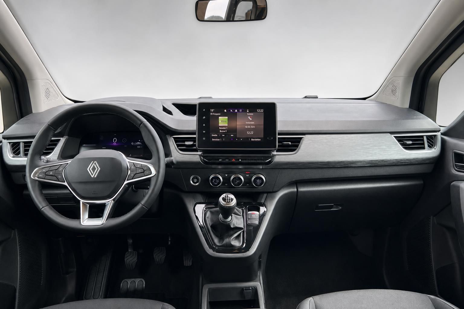 Renault Kangoo Cockpit mit digitalem Display und Infotainment-System