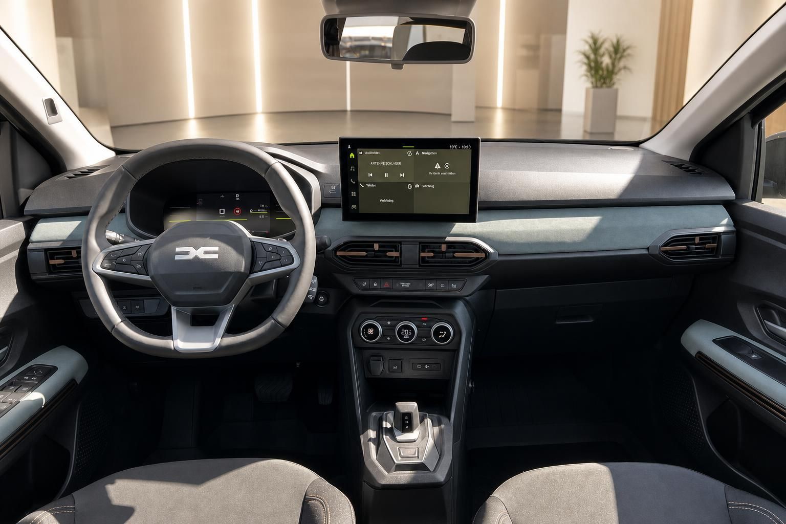 Dacia Jogger Cockpit mit digitalem Display, Touchscreen Navigation und Klimaautomatik