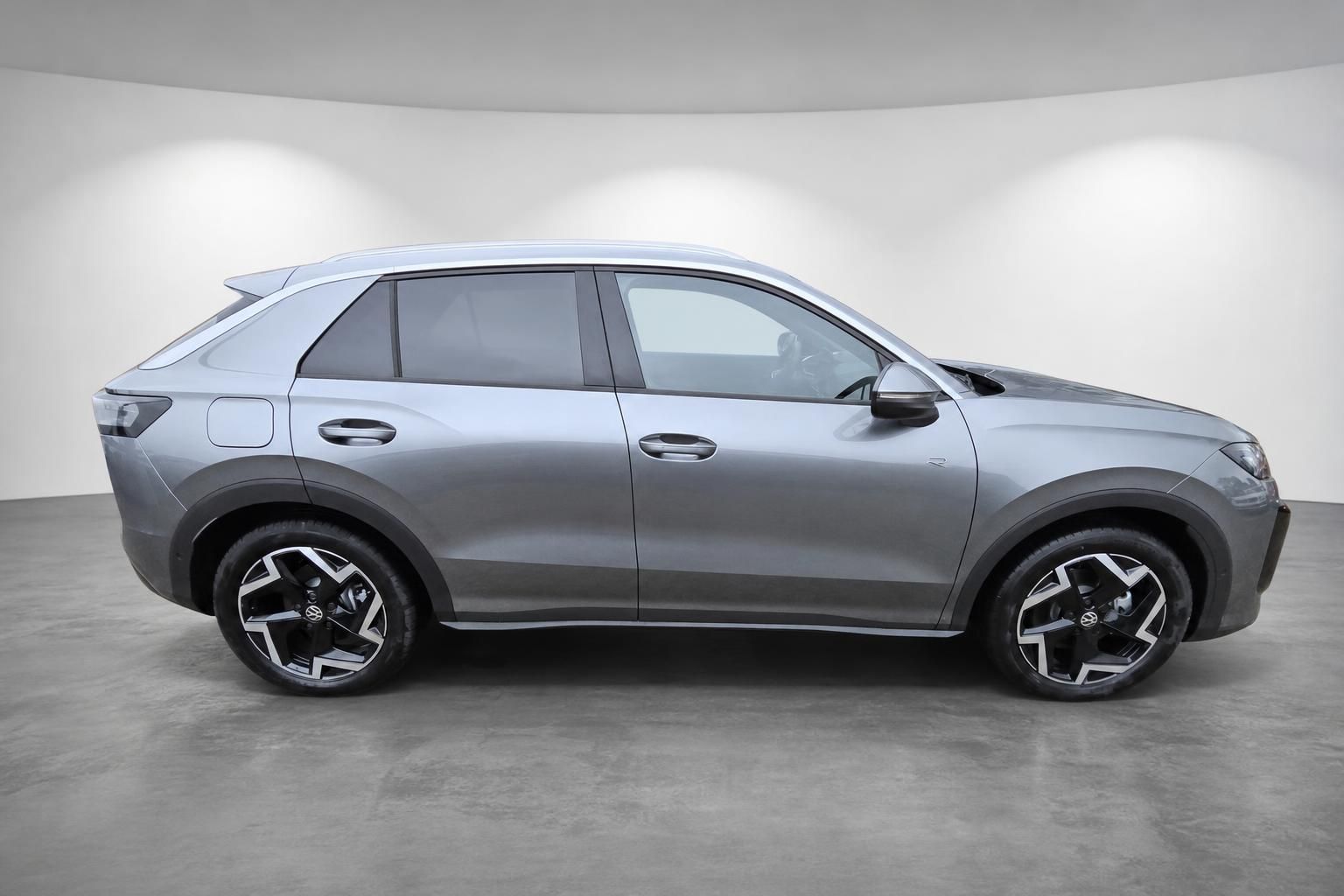 VW T-Roc R silber Seitenansicht Studioaufnahme