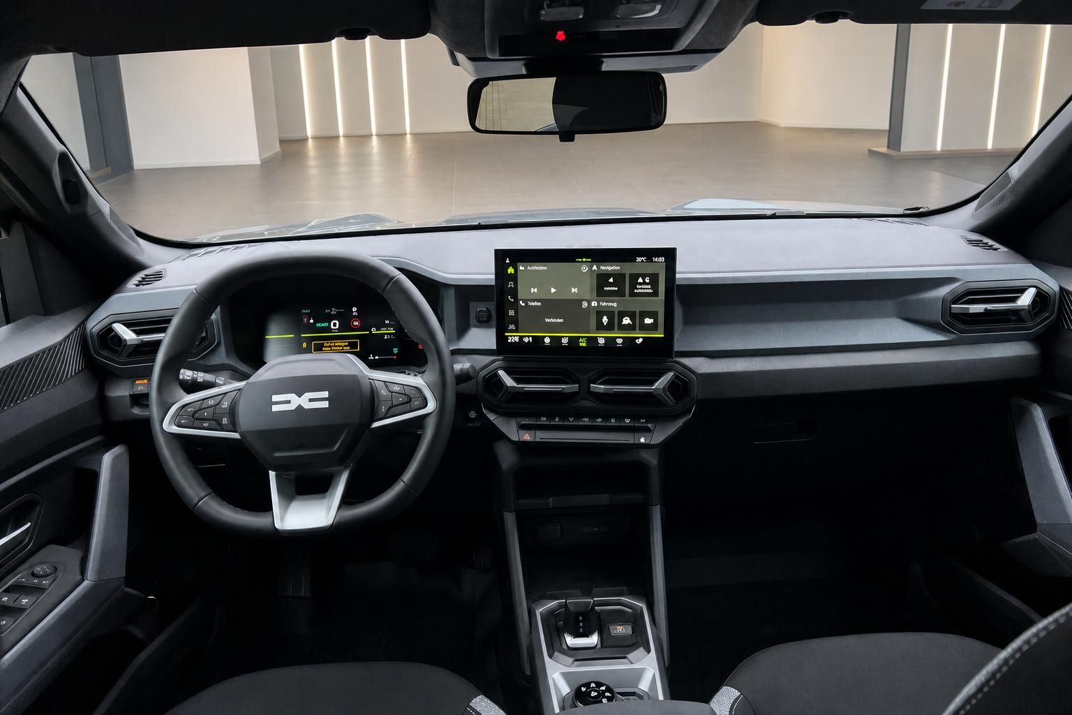 Dacia Duster Armaturenbrett mit Touchscreen und Lenkrad