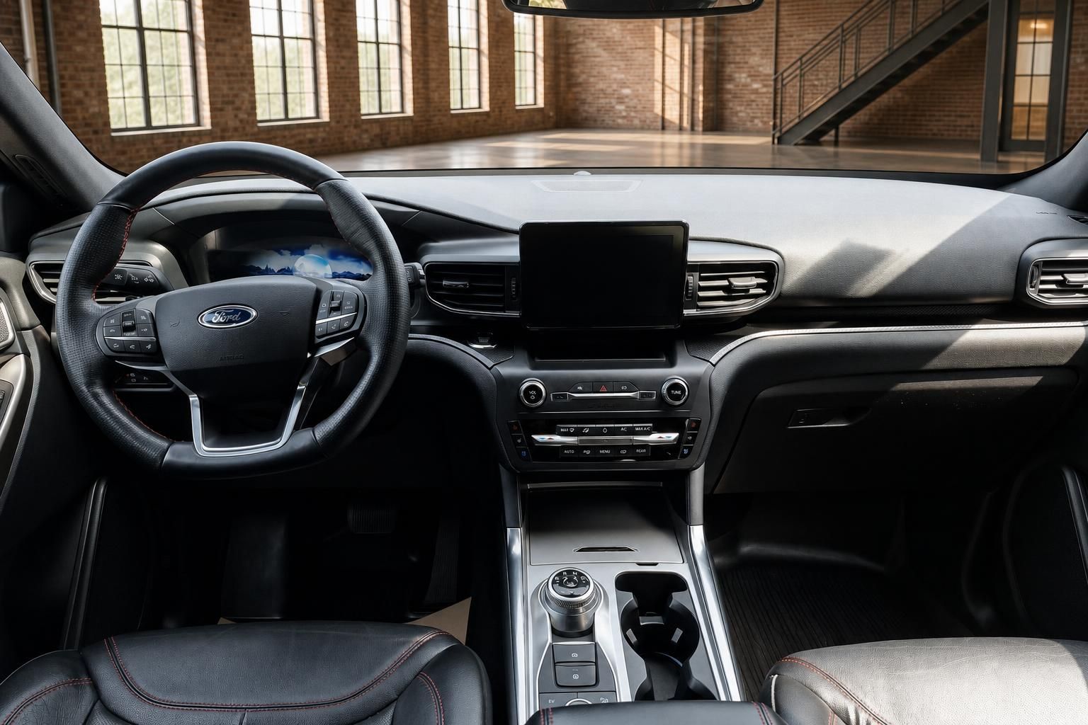Ford Explorer Armaturenbrett und Mittelkonsole im Detail