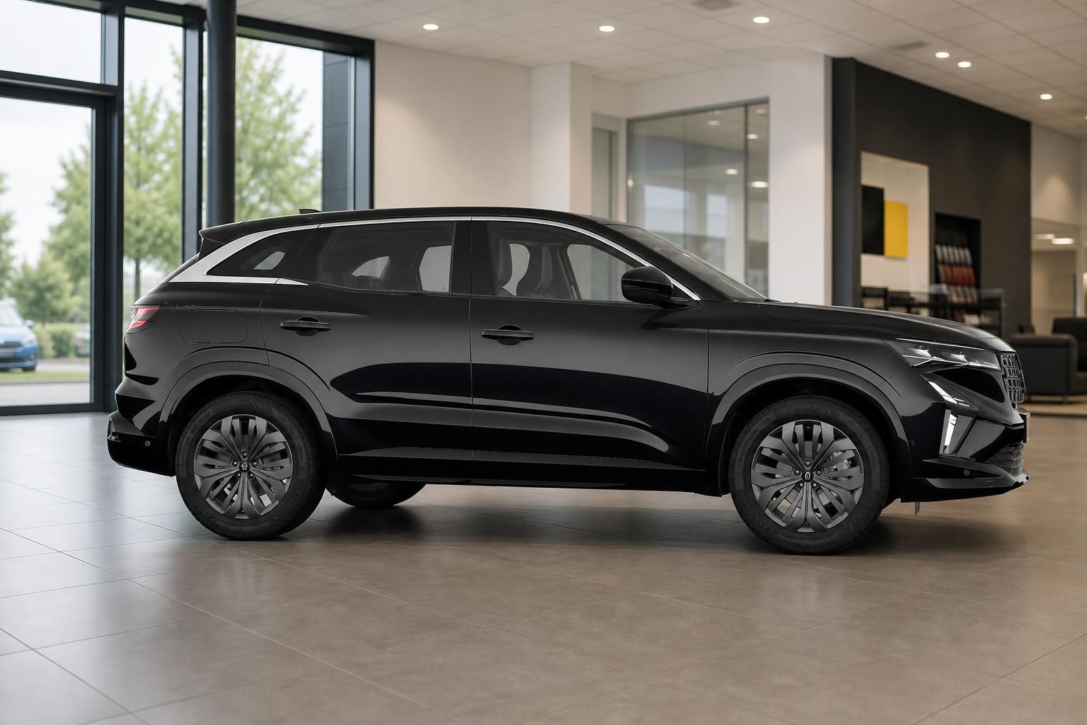 Renault Austral schwarz SUV Seitenansicht Autohaus Showroom