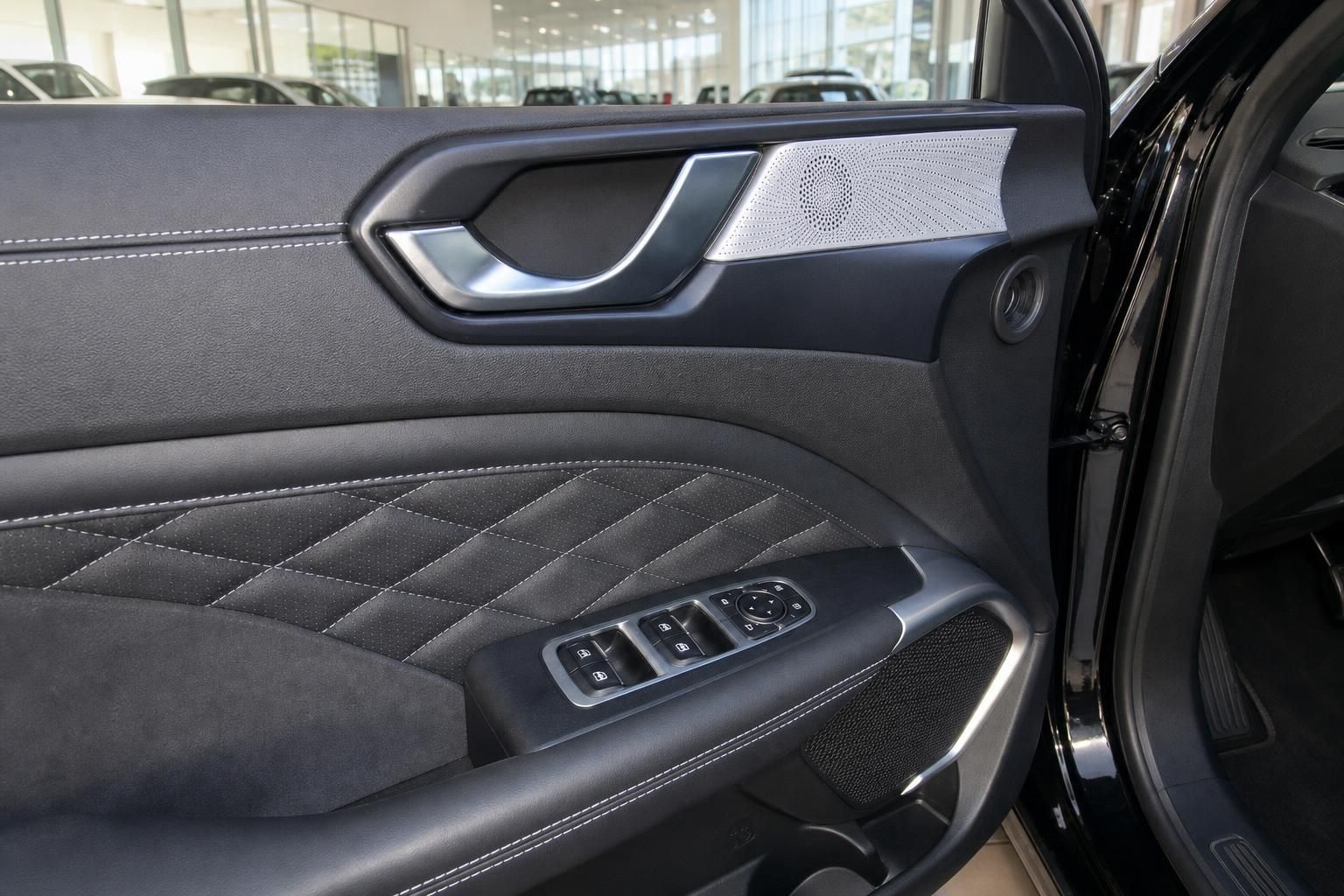 Detailansicht Tuerverkleidung und Bedienelemente im WEY SUV