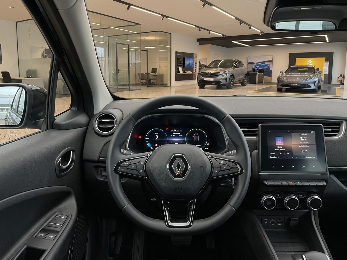 Renault Armaturenbrett mit digitalem Display und Klimaanlage Bedienfeld