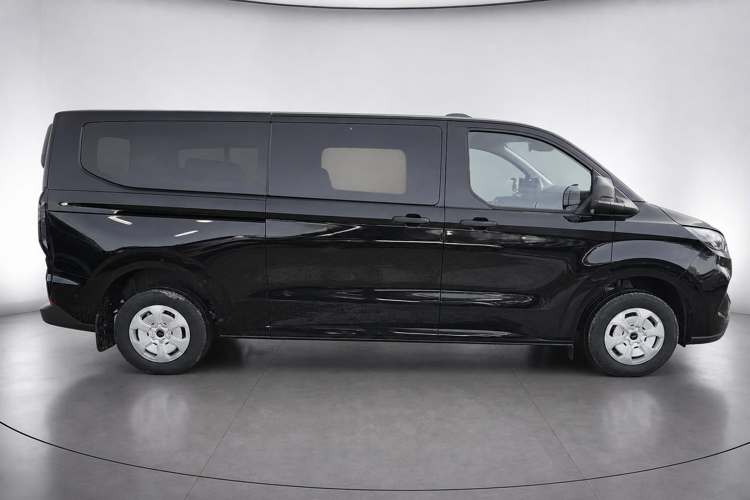 Ford Transit Custom schwarz Seitenansicht Van