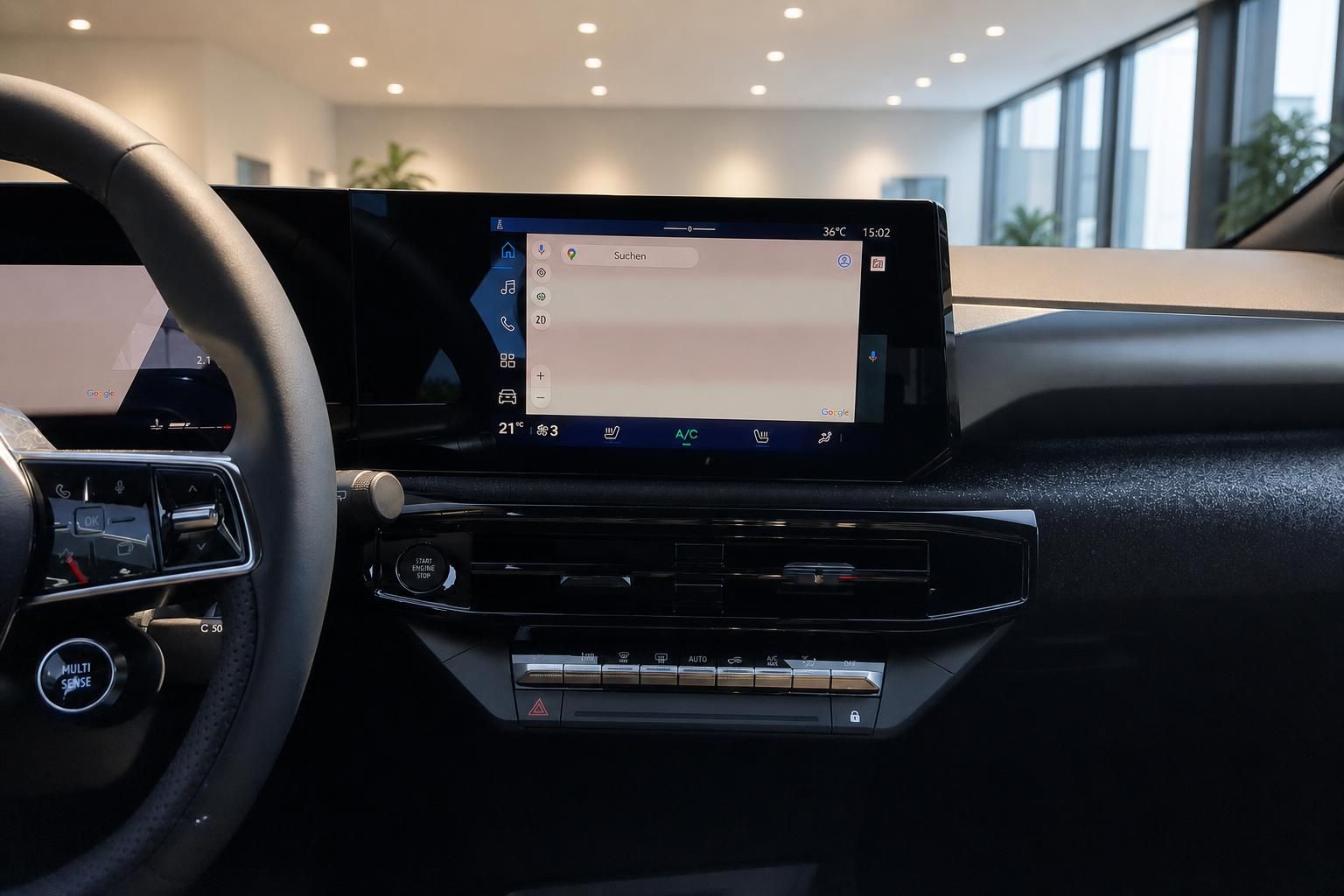 Infotainment Display und Mittelkonsole im Renault Cockpit
