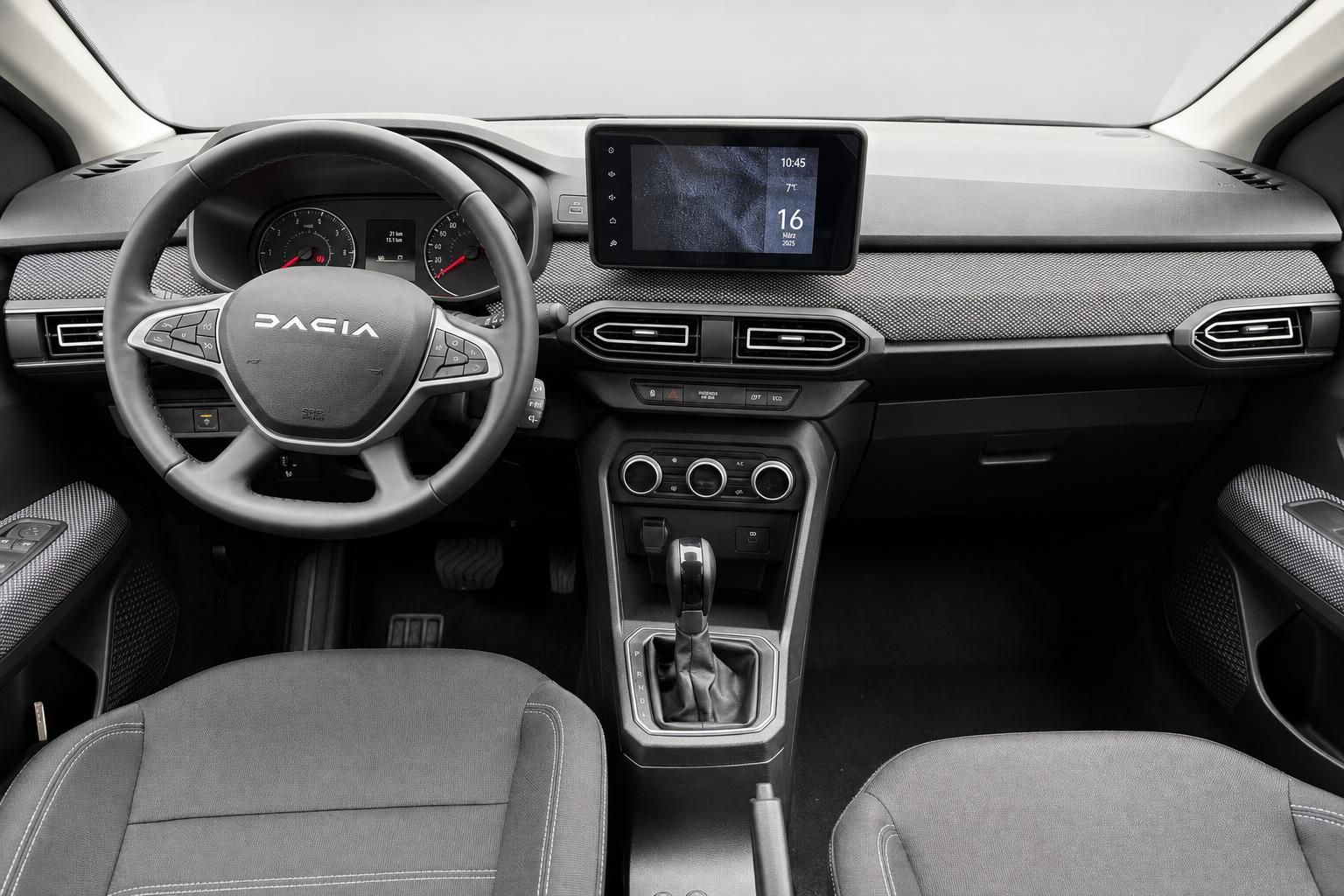 Dacia Sandero Cockpit Armaturenbrett und Mittelkonsole
