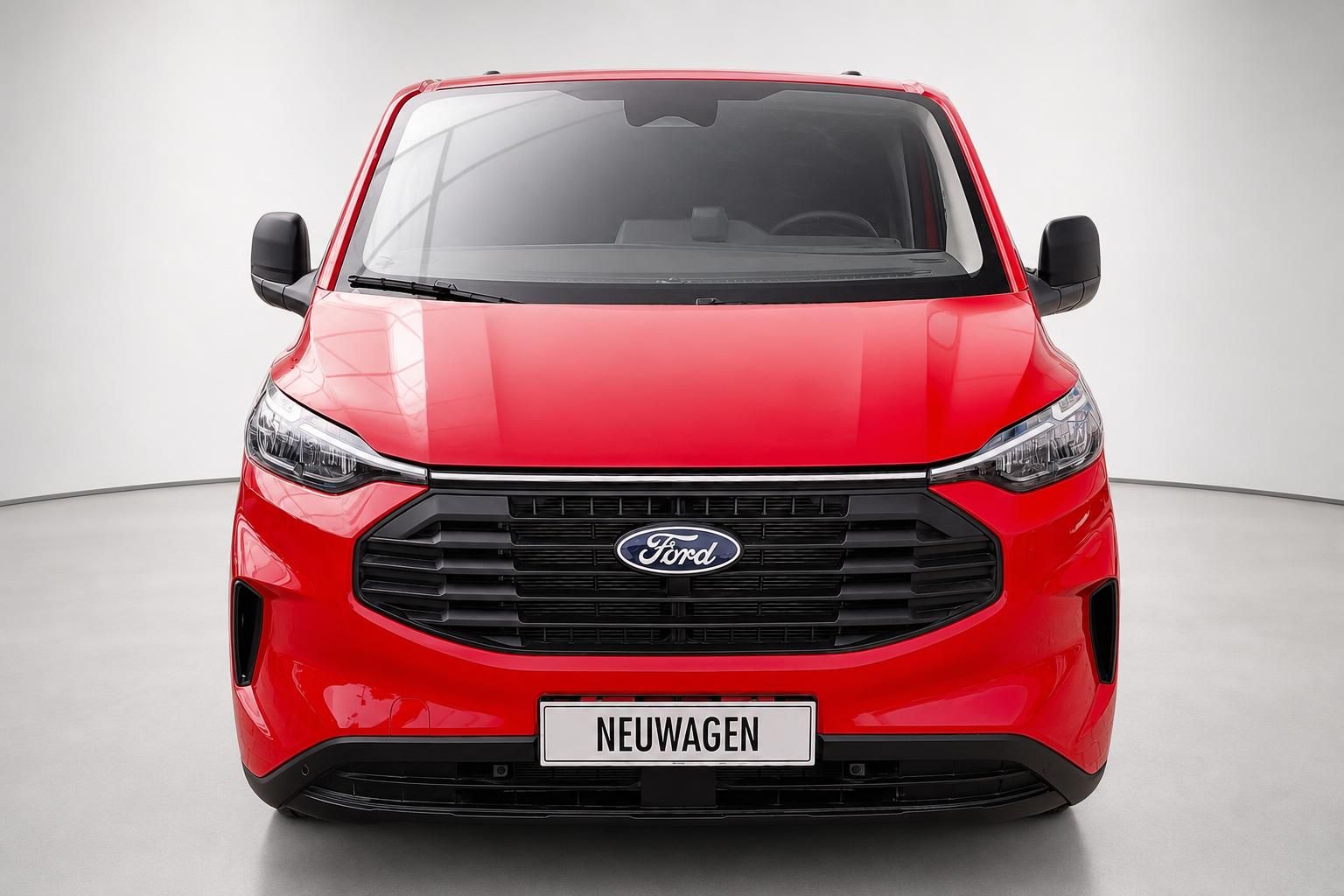 Ford Transit Custom rot Frontansicht Neuwagen Kastenwagen