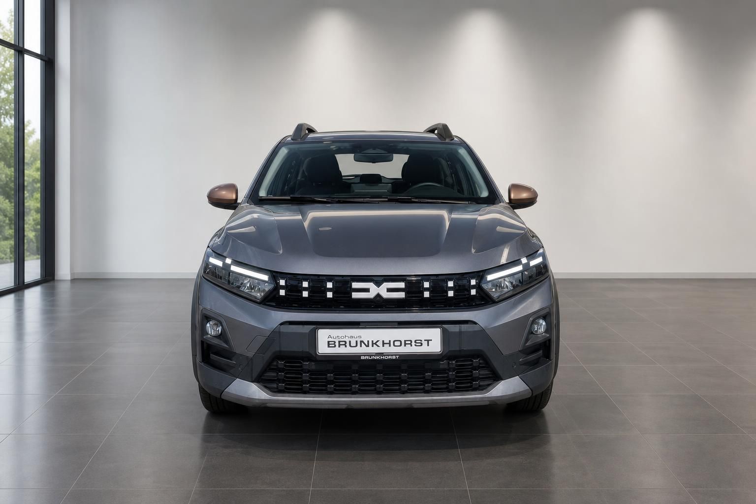 Dacia Sandero Stepway grau Frontansicht gerade im Autohaus Brunkhorst