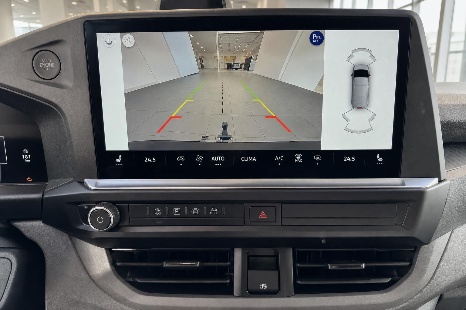VW Transporter Rückfahrkamera und Klimabedienung im Detail