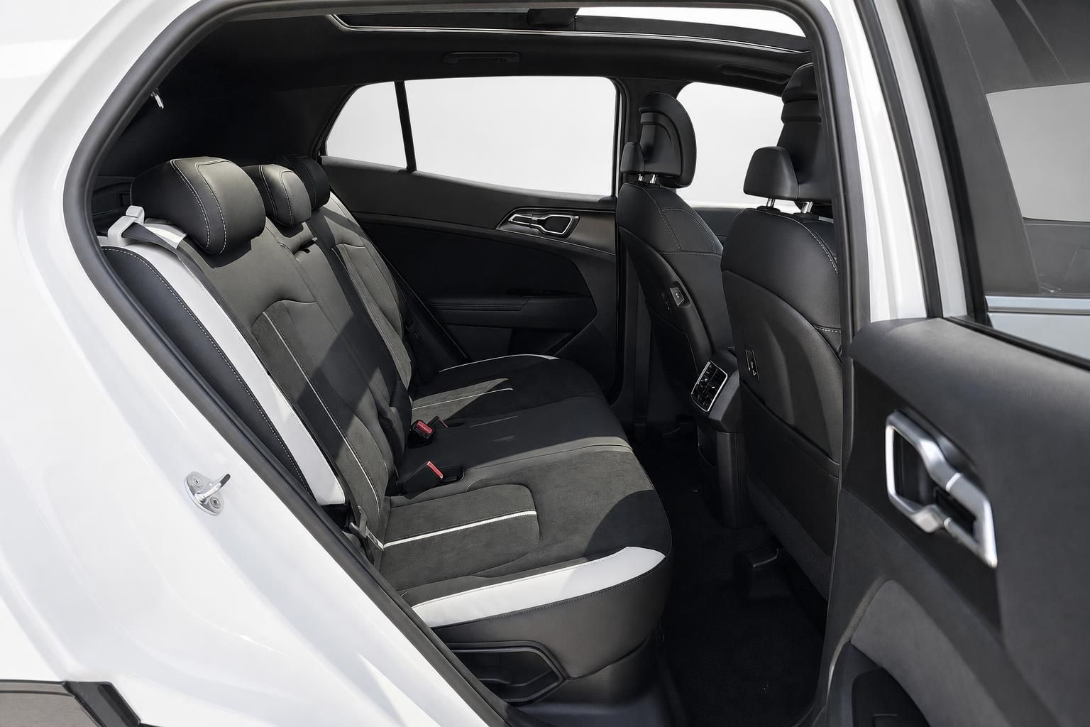 Kia Sportage Rücksitzbank mit Lederpolsterung, Innenraumansicht