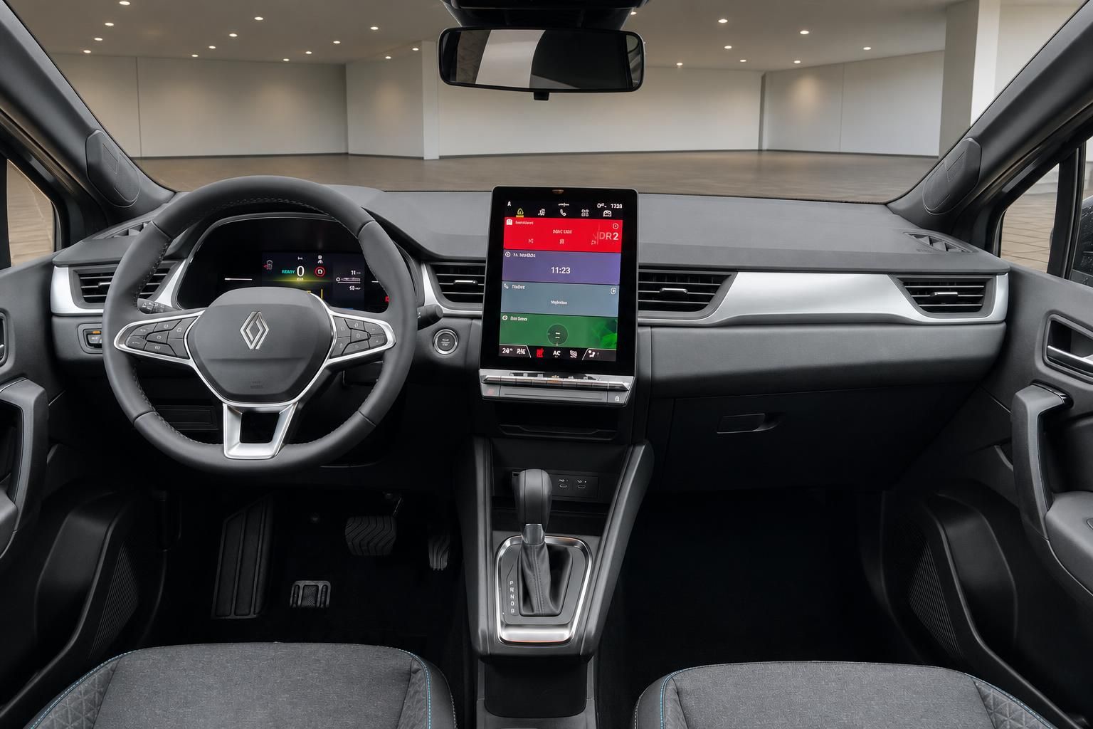 Renault Captur Armaturenbrett Cockpit mit großem Touchscreen und digitalem Kombiinstrument