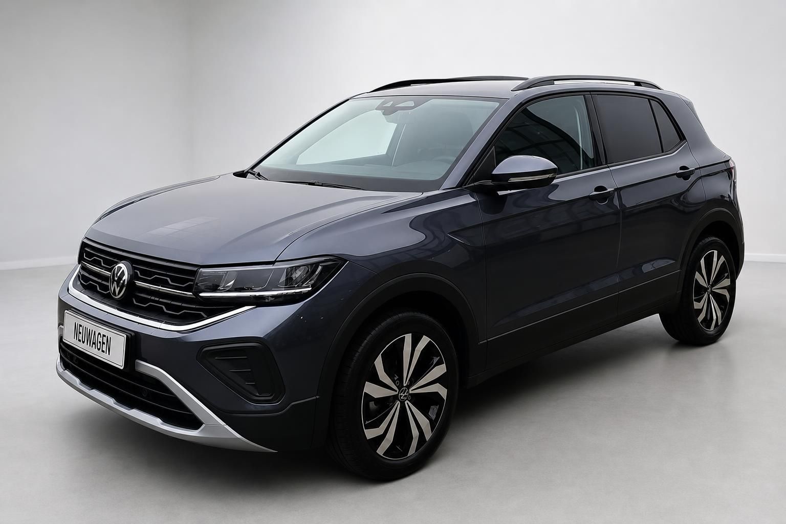 Volkswagen T-Cross dunkelgrau Schrägansicht vorne Neuwagen