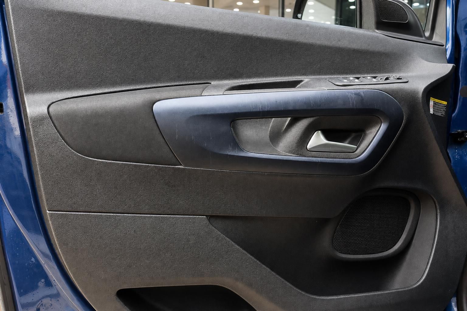 Peugeot Türverkleidung mit Griff und Lautsprecher im Detail