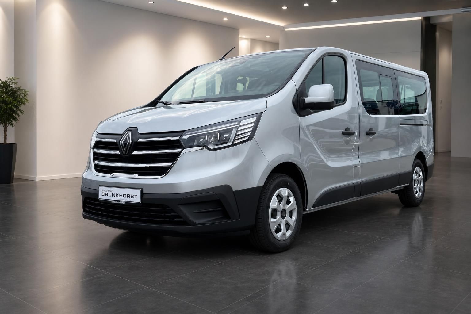Renault Transporter silber Seitenansicht - Autohaus Brunkhorst Fahrzeugangebot