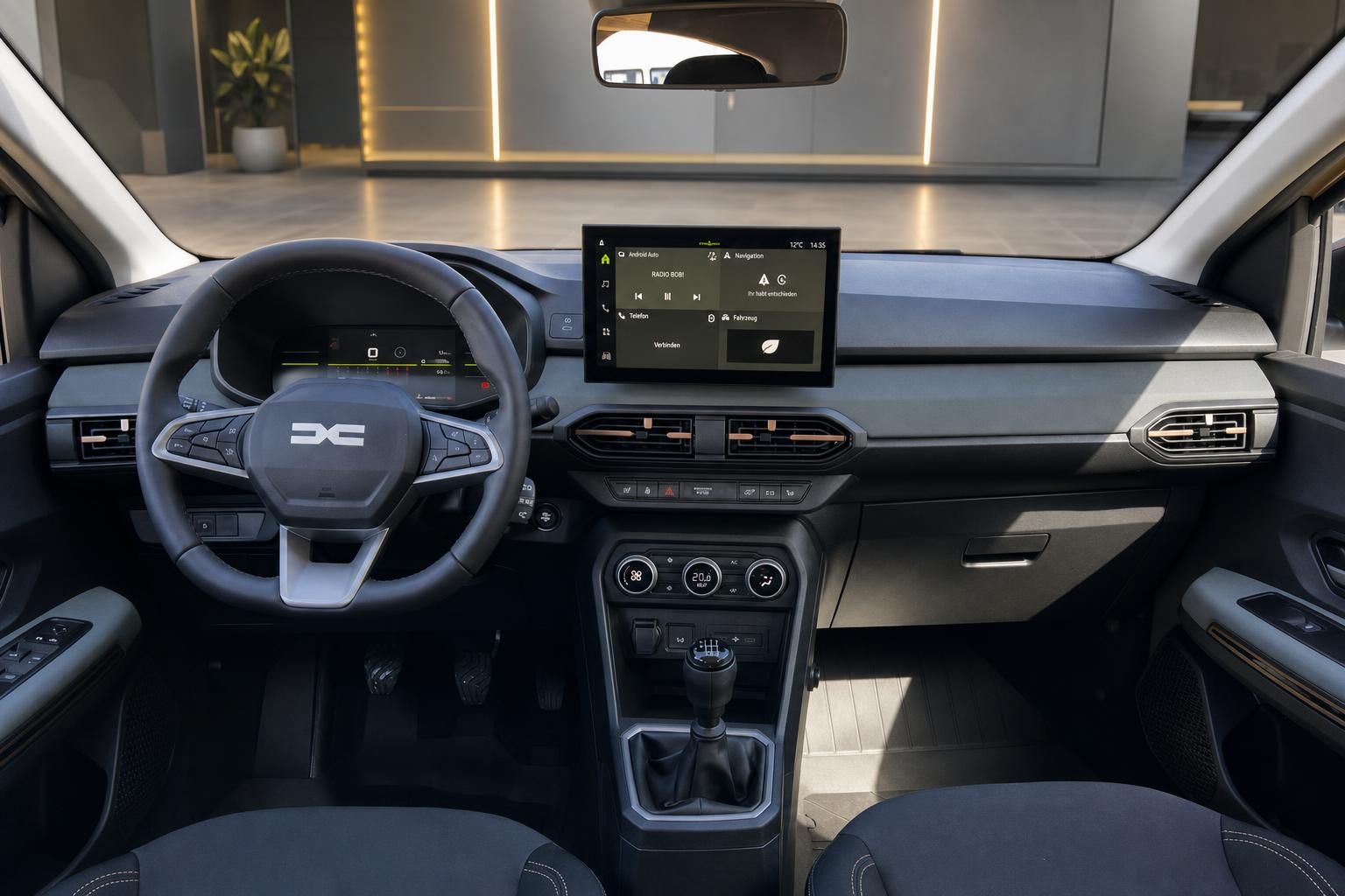Dacia Sandero Stepway Dashboard und Armaturenbrett mit Touchscreen