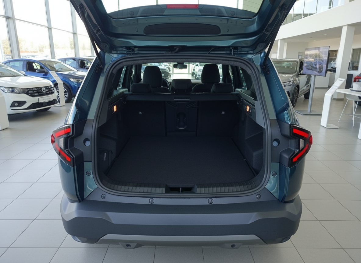Dacia Jogger Kofferraum geöffnet – großes Ladevolumen im Autohaus
