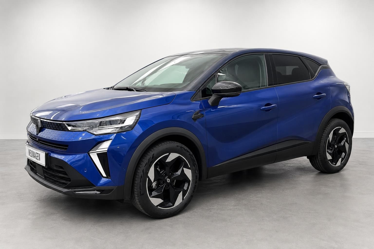 Renault Captur blau Seitenansicht schräg vorne Neuwagen