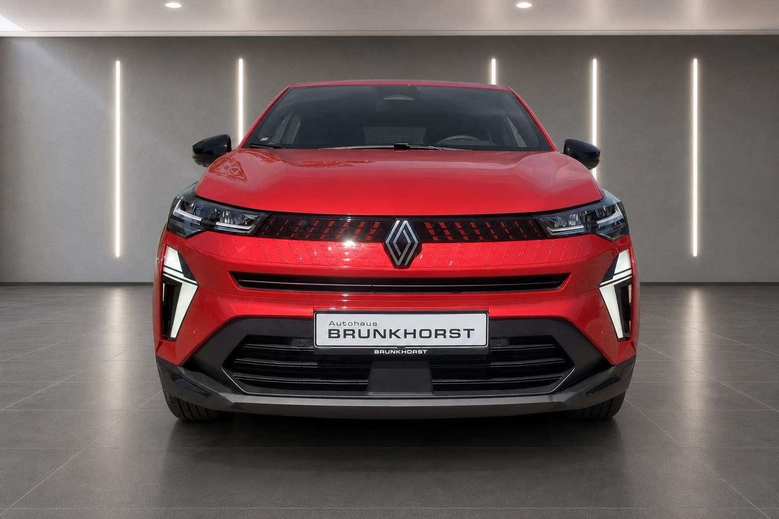 Renault Captur rot Frontansicht im Showroom Autohaus Brunkhorst