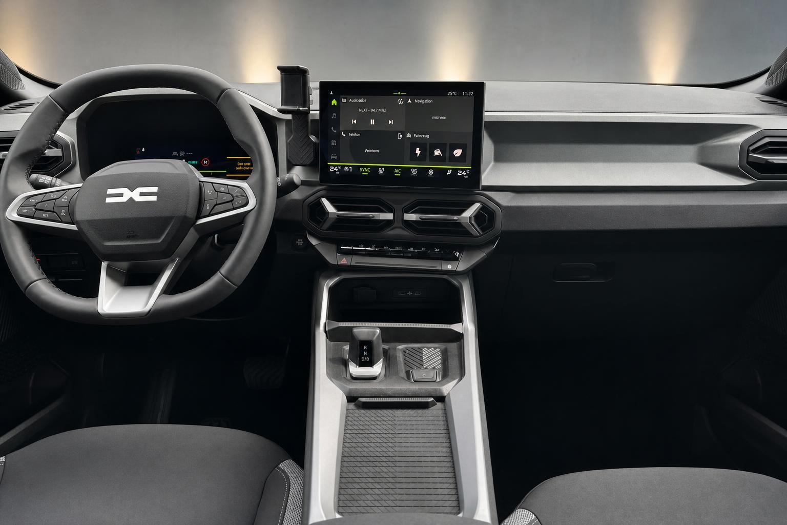 Dacia Bigster Armaturenbrett mit Touchscreen Navigation und digitalen Anzeigen