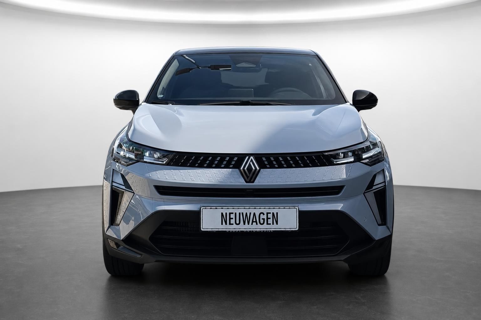 Renault Captur Frontansicht mit markantem Kuehlergrill und LED-Scheinwerfern