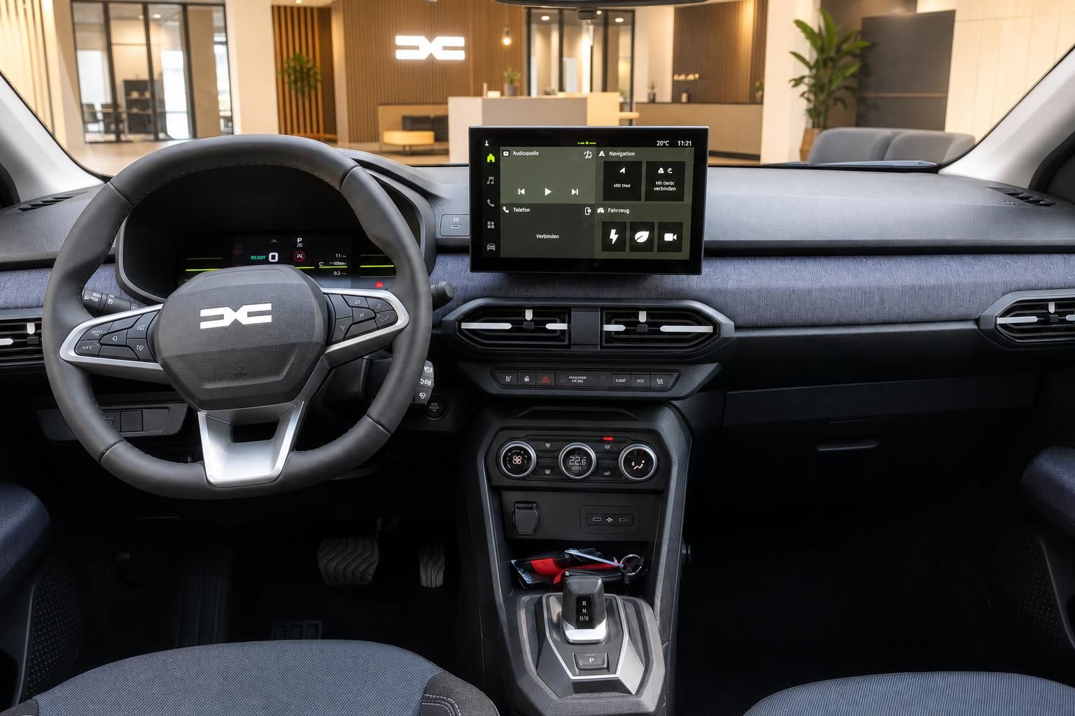 Cockpit Dacia Jogger mit Touchscreen und Multifunktionslenkrad