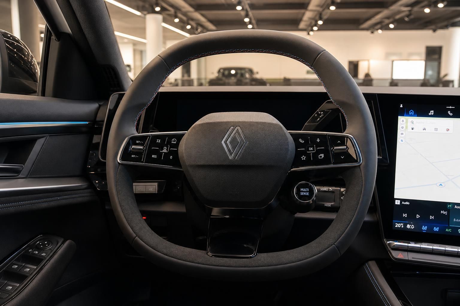 Renault Austral Innenraum, Lenkrad und Cockpit im Detail