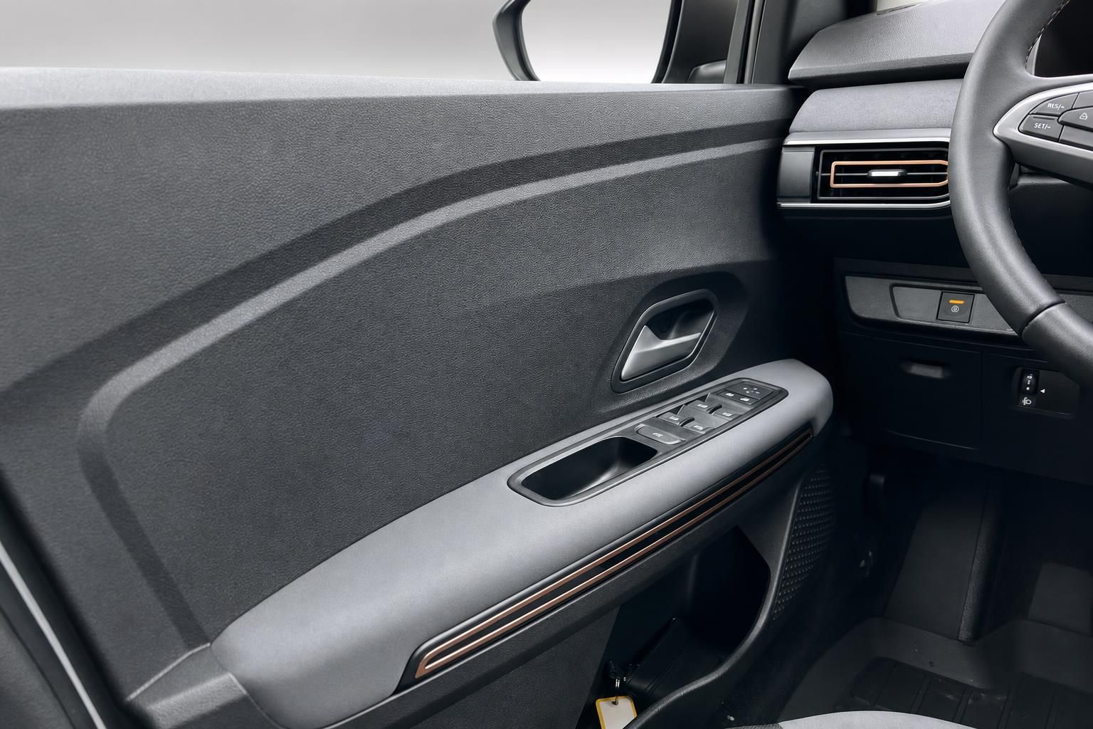 Dacia Fahrertür-Innenverkleidung mit Fensterheberschaltern und Türgriff