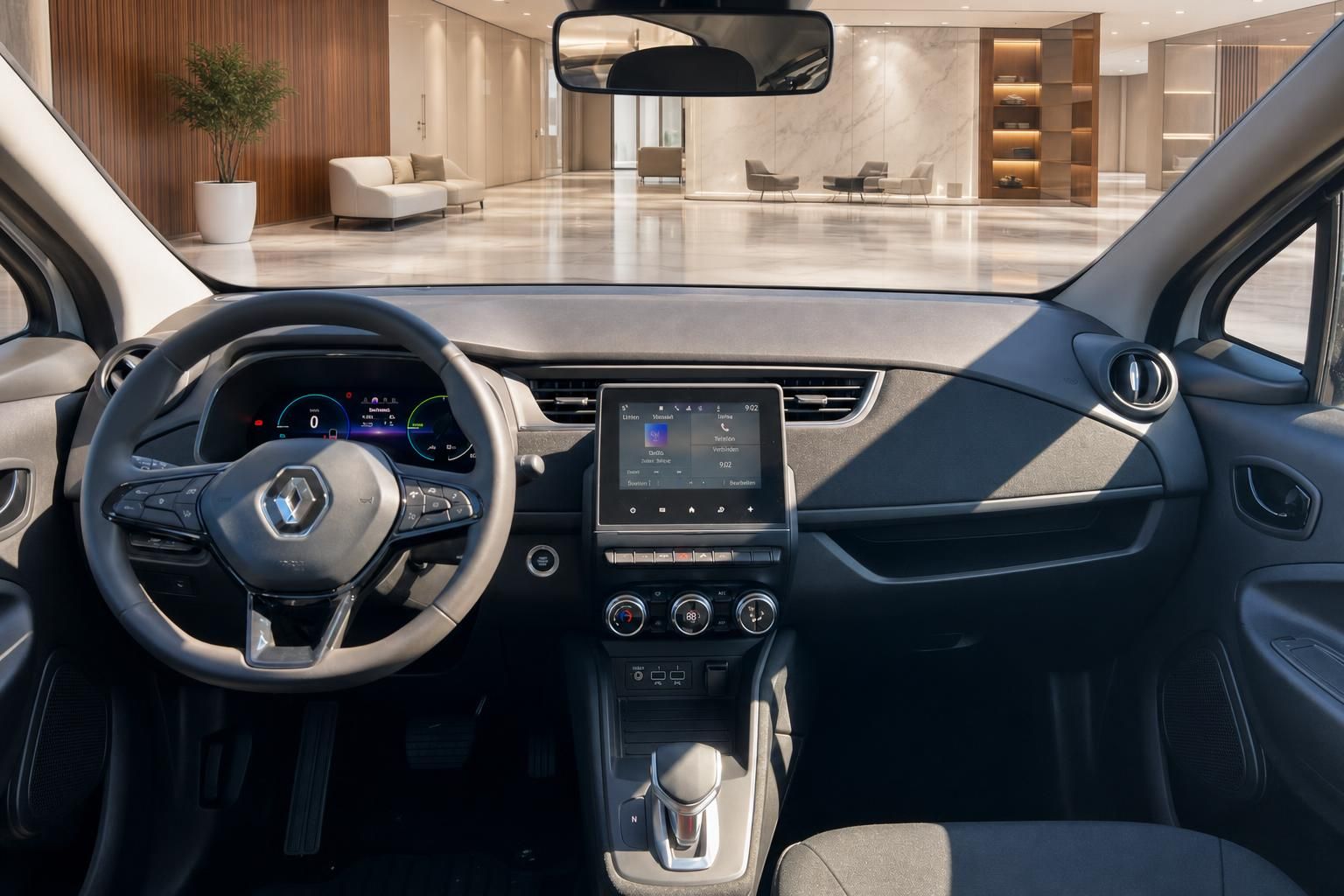 Renault ZOE Armaturenbrett mit digitalem Display und Multimediasystem