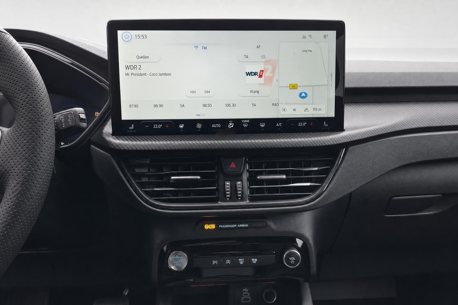 Ford Fokus Infotainment Touchscreen mit Navigation und Radio