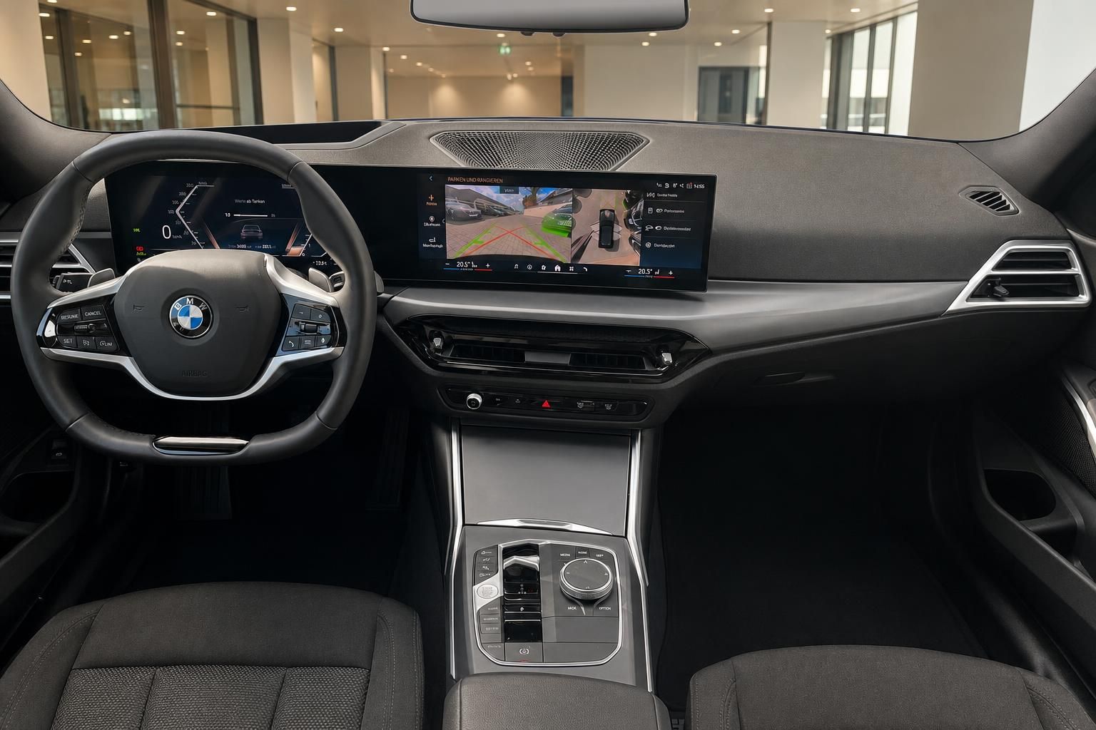 BMW 3er Touring Cockpit mit Digitaltacho und Navigationssystem