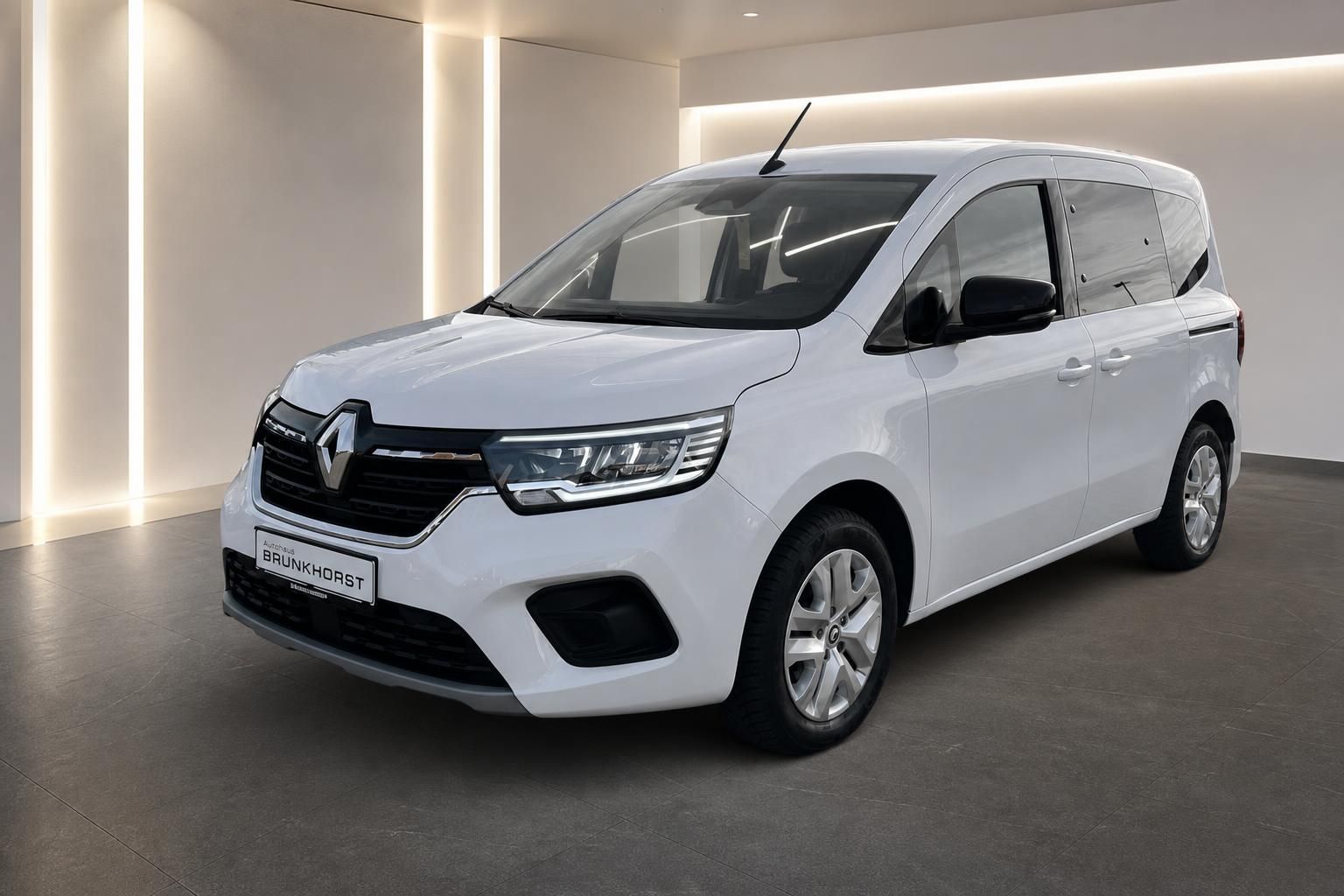 Renault Kangoo weiss Seitenansicht Autohaus Brunkhorst Familienauto Kompaktvan