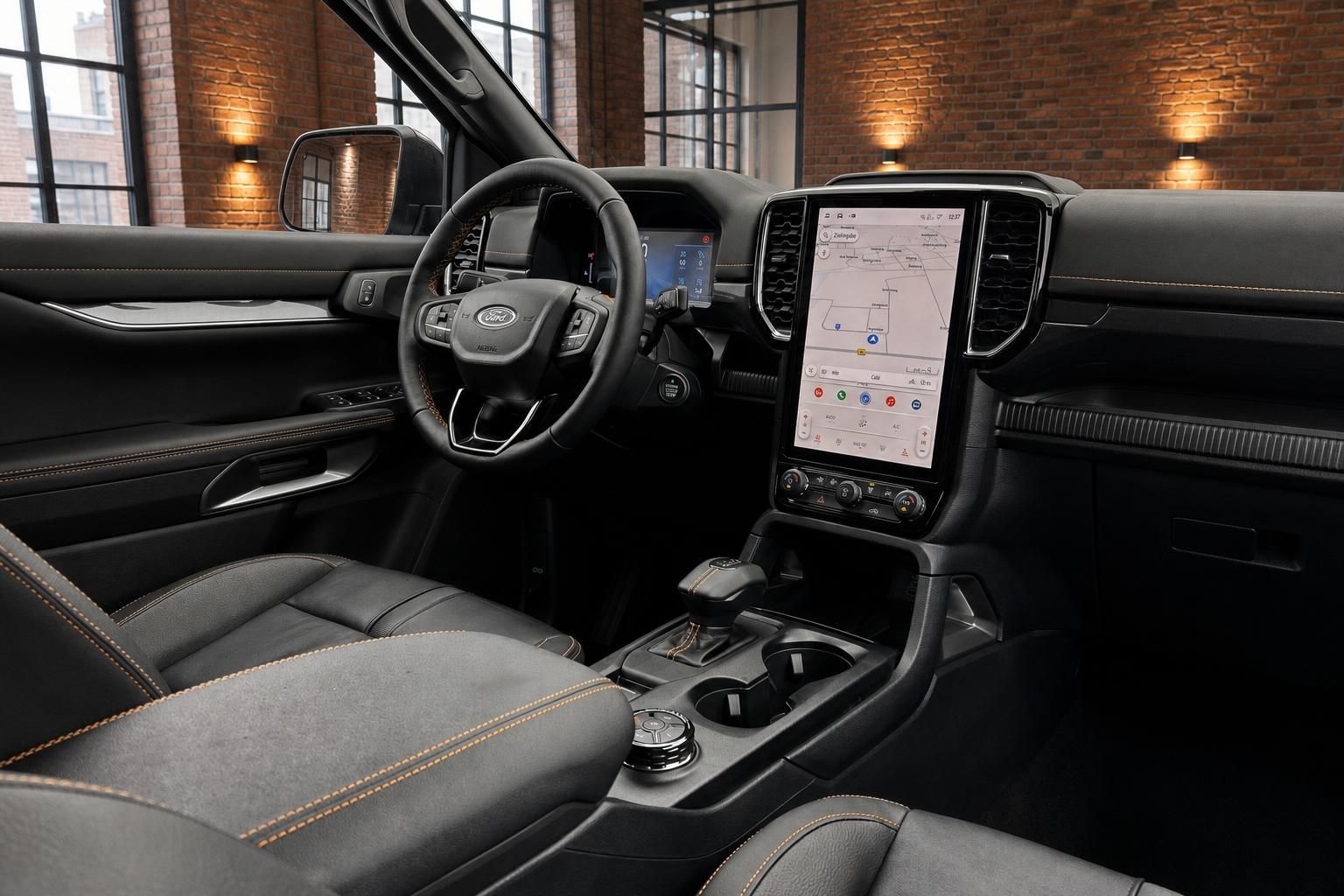 Ford Ranger Cockpit mit Navigationssystem und Mittelkonsole