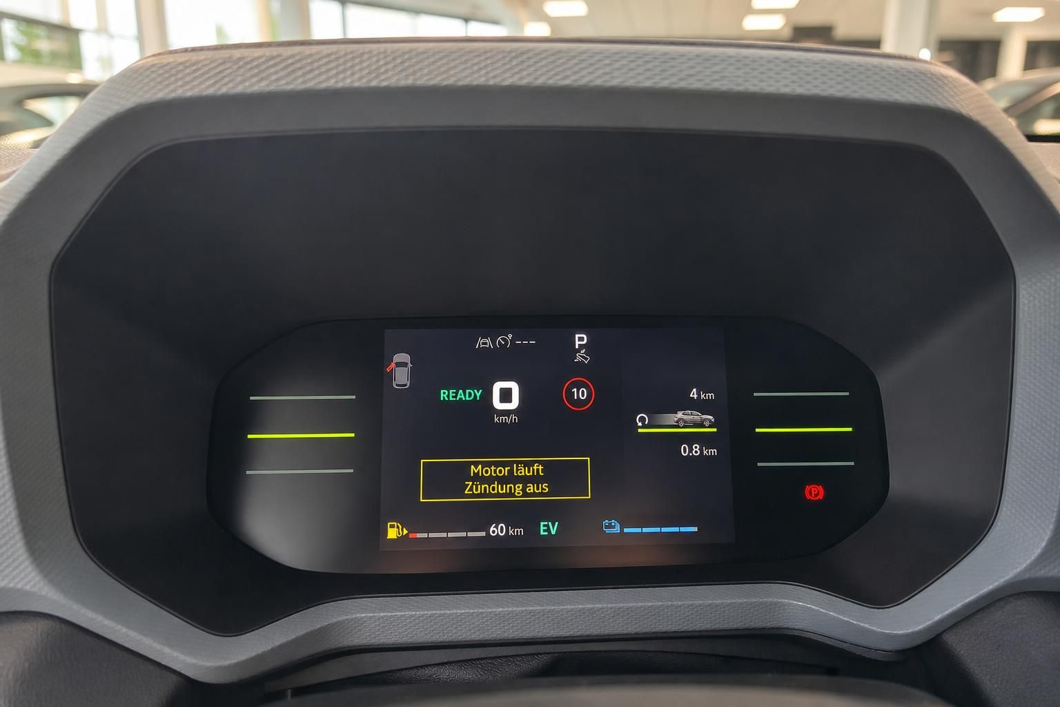 Digitales Kombiinstrument mit Elektrofahrzeug-Anzeige und Geschwindigkeitsmesser