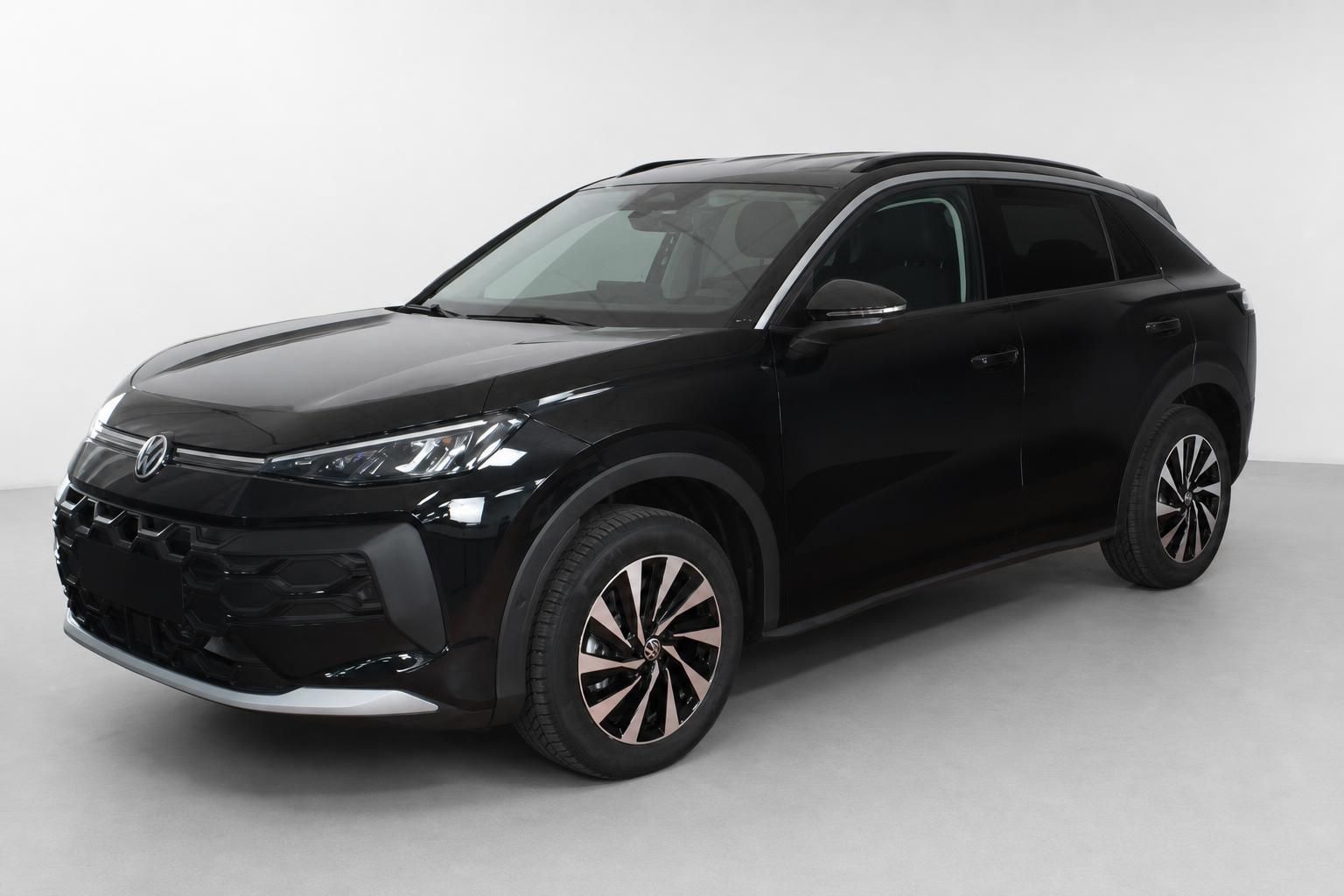VW T-Roc schwarz Seitenansicht Vorderansicht SUV