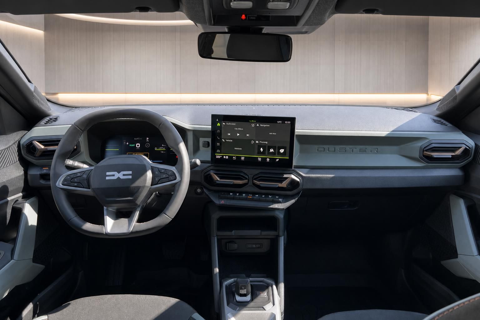 Dacia SUV Cockpit und Armaturenbrett mit digitalem Display und modernem Infotainment-System
