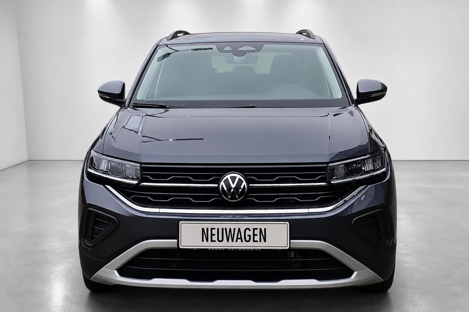 VW T-Cross Frontansicht dunkelblau Neuwagen Kühlergrill