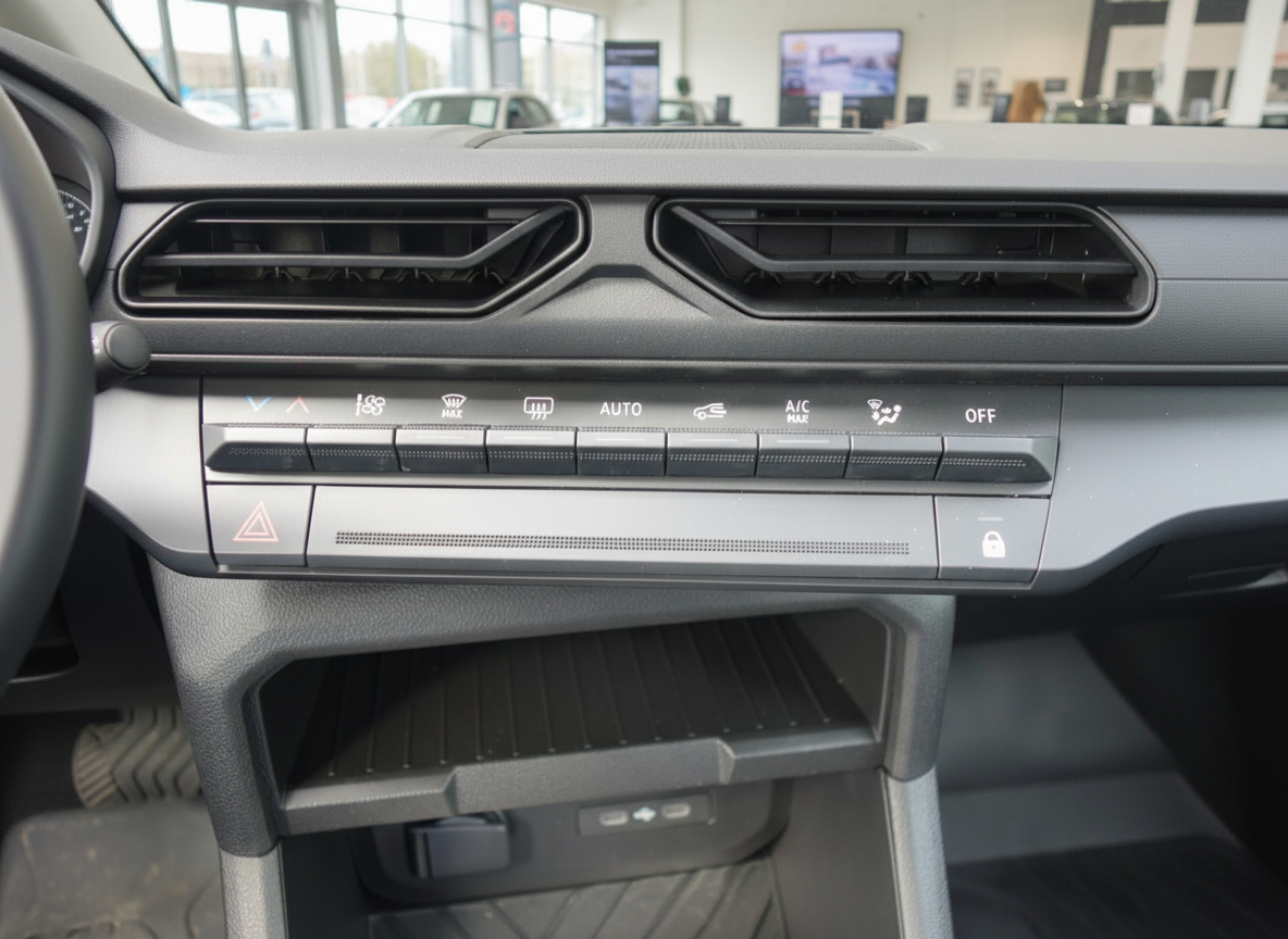 Fahrzeug Innenraum Klimaanlage Bedienfeld mit AUTO A/C und OFF Tasten Detailaufnahme