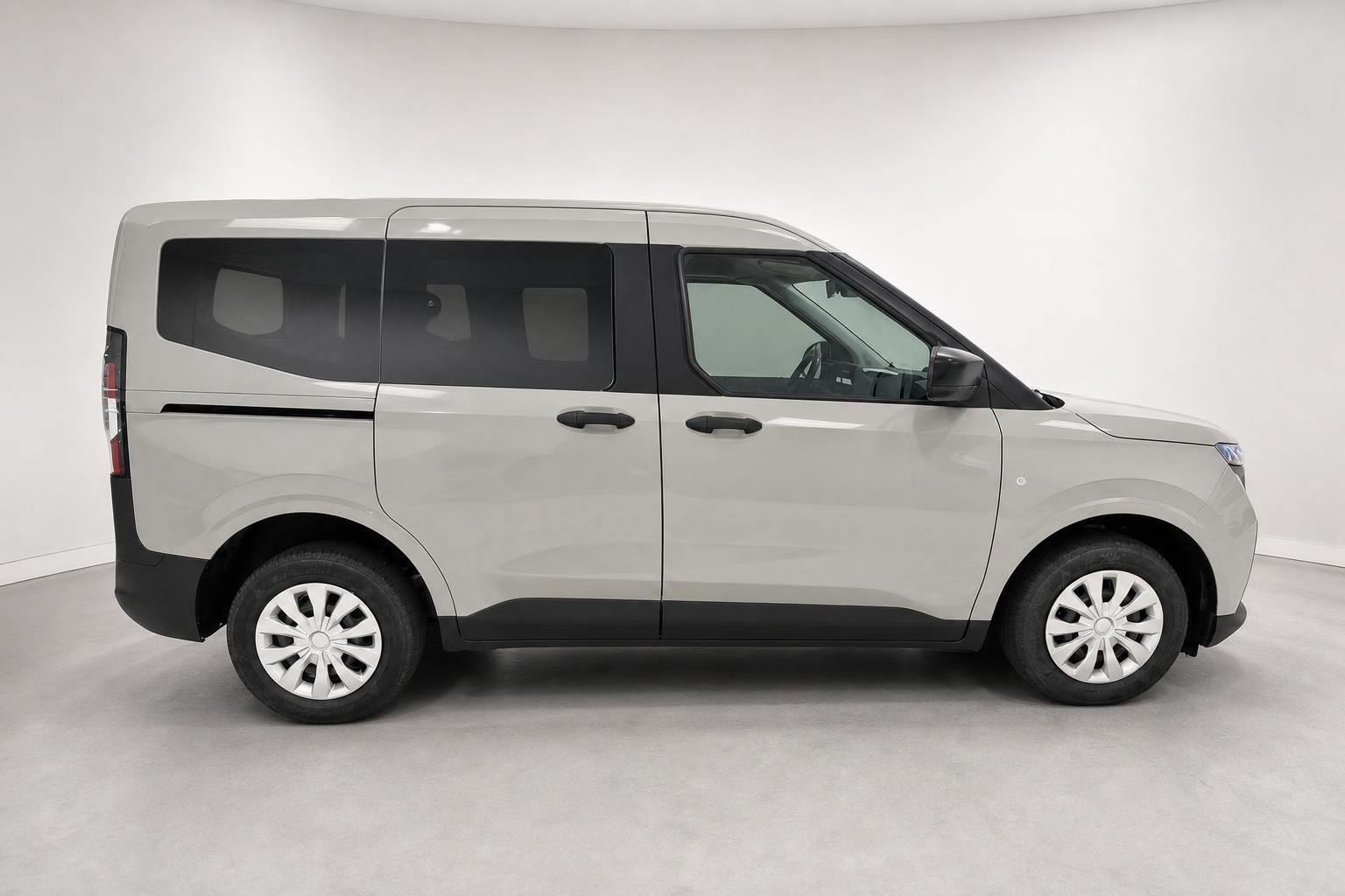 Ford Tourneo Seitenansicht in Silber-Metallic