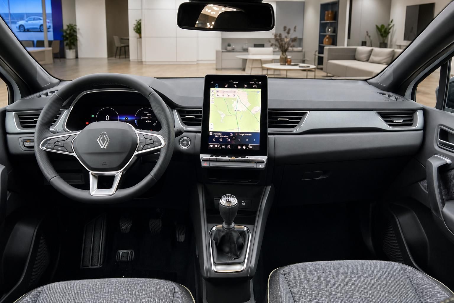 Renault Captur Cockpit mit digitalem Display und Navigationsystem