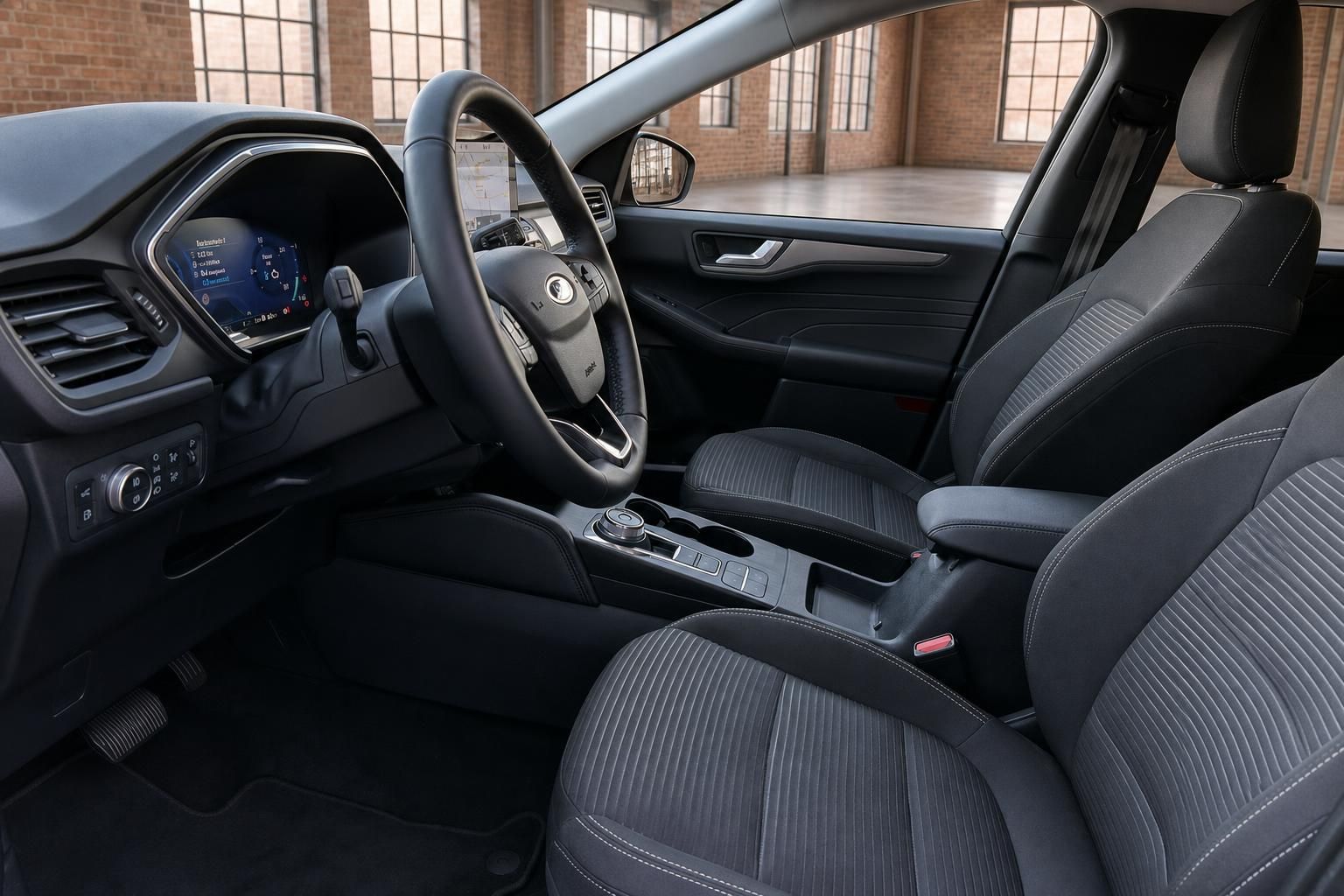 Ford Innenraum Vordersitze und Cockpit mit Navigationssystem